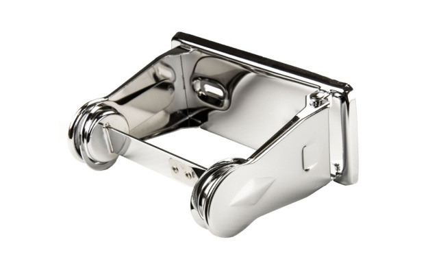 Chromed Single Roll Toilet Tissue Dispenser